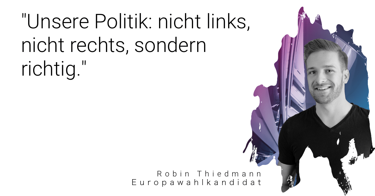 Unsere Politik: nicht links, nicht rechts, sondern richtig