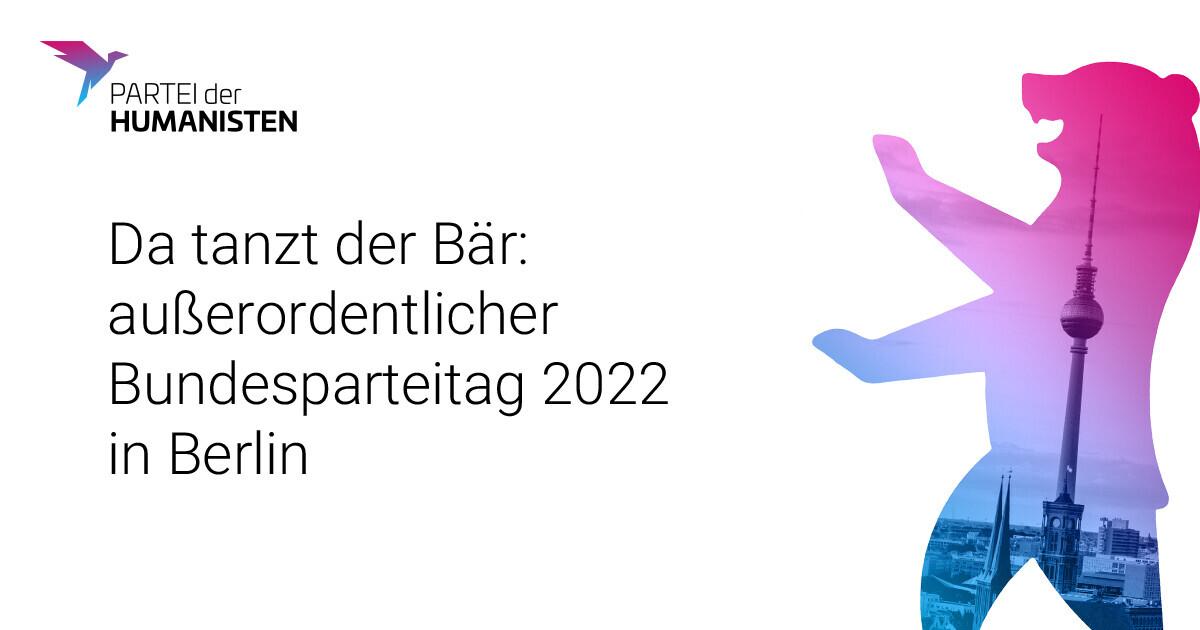 Partei der Humanisten schreitet zum 12. Bundesparteitag